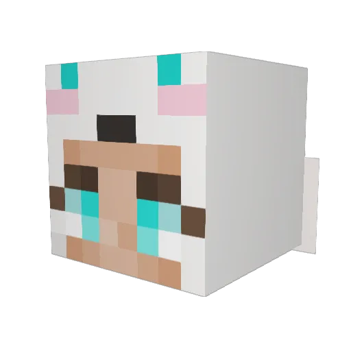 melodyi Minecraft avatar head, 3D render