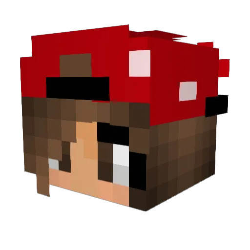 melodymoony Minecraft avatar head, 3D render