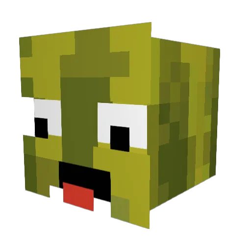 meloen22 Minecraft avatar head, 3D render