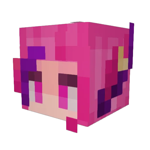 melogii Minecraft avatar head, 3D render
