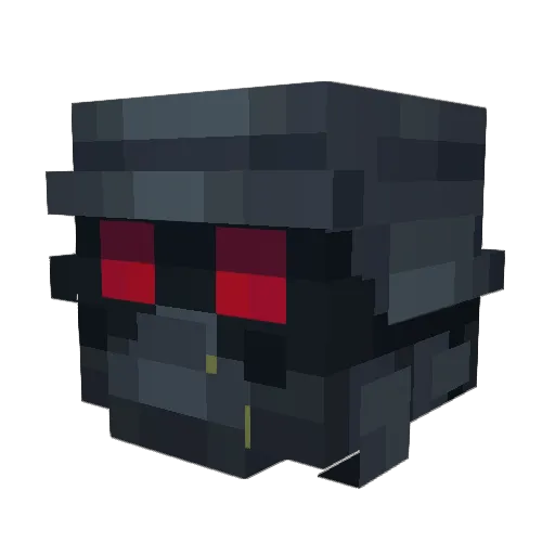 melolotl Minecraft avatar head, 3D render
