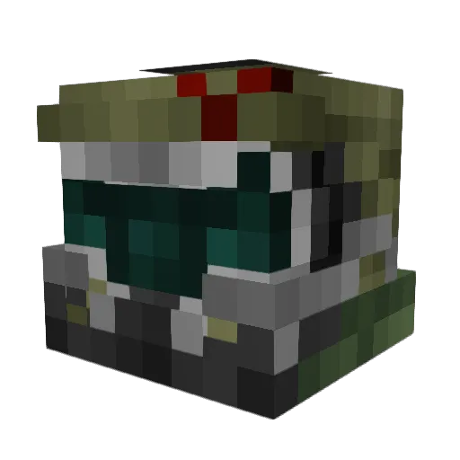 melomelo0 Minecraft avatar head, 3D render