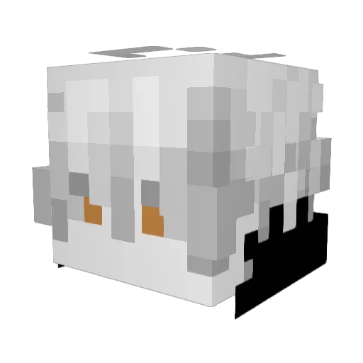 melon228 Minecraft avatar head, 3D render