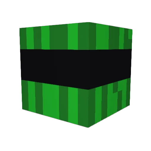 melon749 Minecraft avatar head, 3D render