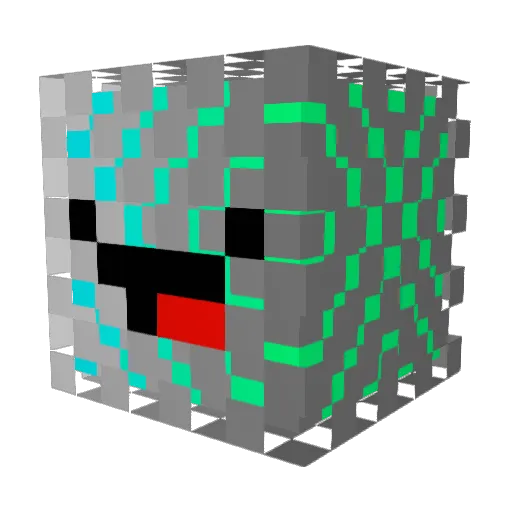 melon9800 Minecraft avatar head, 3D render