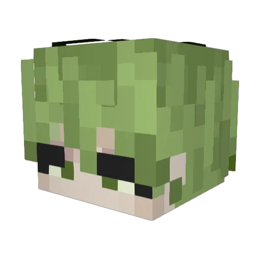 melon_BS Minecraft avatar head, 3D render