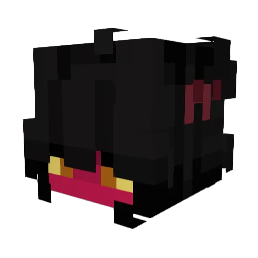 melonanse Minecraft avatar head, 3D render