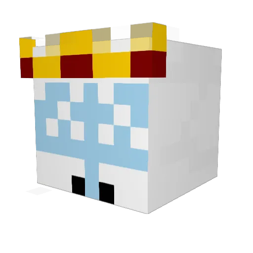 melonbread Minecraft avatar head, 3D render