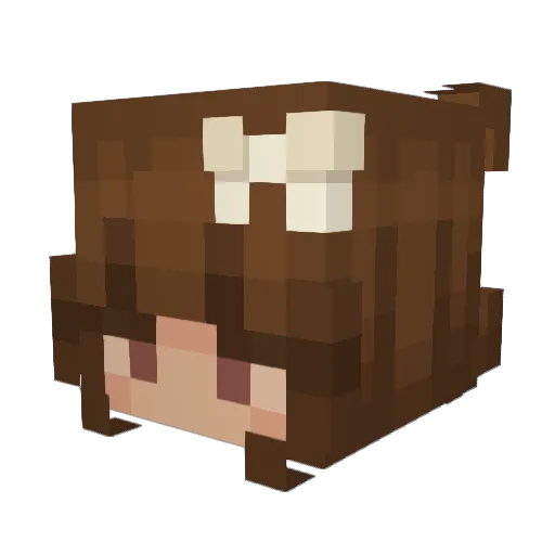 melonkkura Minecraft avatar head, 3D render
