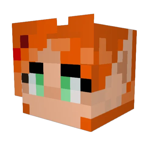 melonlord111 Minecraft avatar head, 3D render
