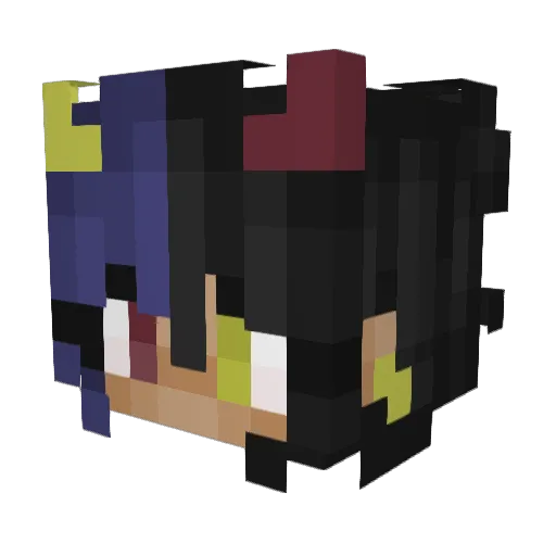 melonmew Minecraft avatar head, 3D render