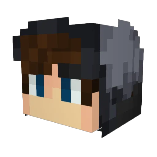 melonn_57 Minecraft avatar head, 3D render