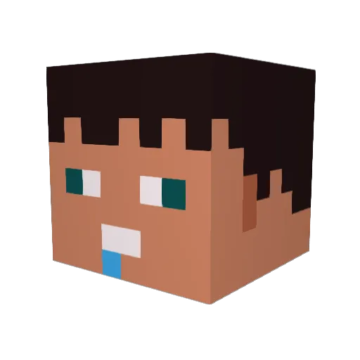melontree240 Minecraft avatar head, 3D render
