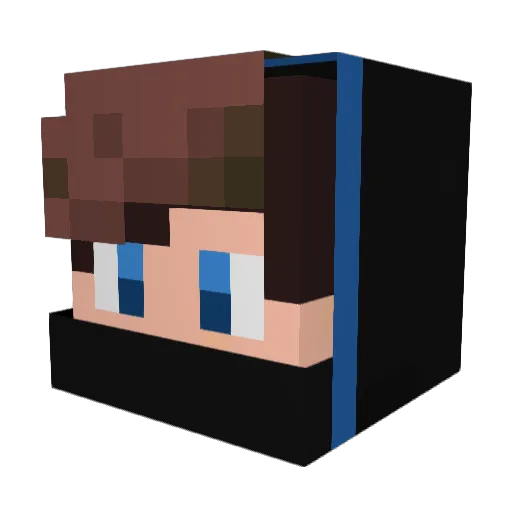 melounmore_ Minecraft avatar head, 3D render