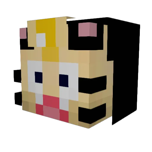 melowth Minecraft avatar head, 3D render