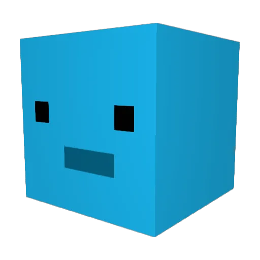 melowy1 Minecraft avatar head, 3D render