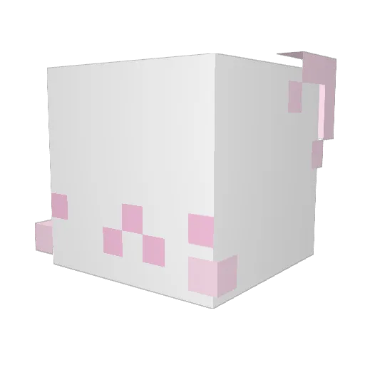 melrism Minecraft avatar head, 3D render