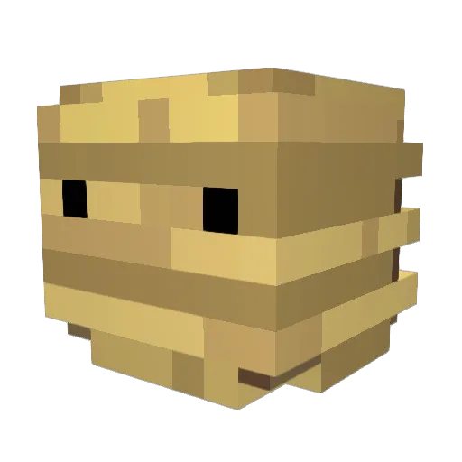 melrolph Minecraft avatar head, 3D render