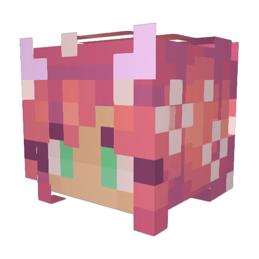 melrosev69 Minecraft avatar head, 3D render