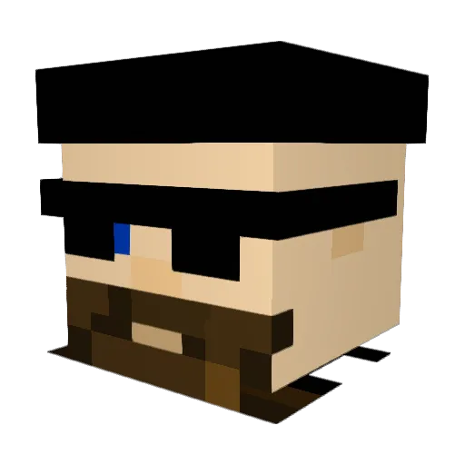 melsand Minecraft avatar head, 3D render
