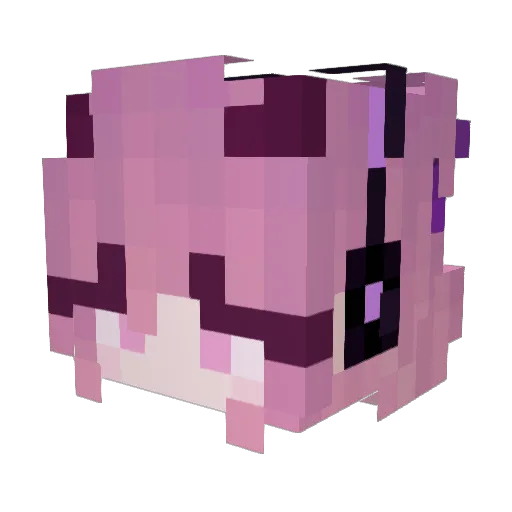 melshotsss Minecraft avatar head, 3D render