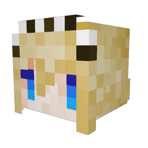 melt1080 Minecraft avatar head, 3D render