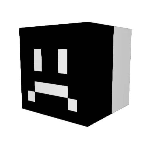 melt_FX Minecraft avatar head, 3D render