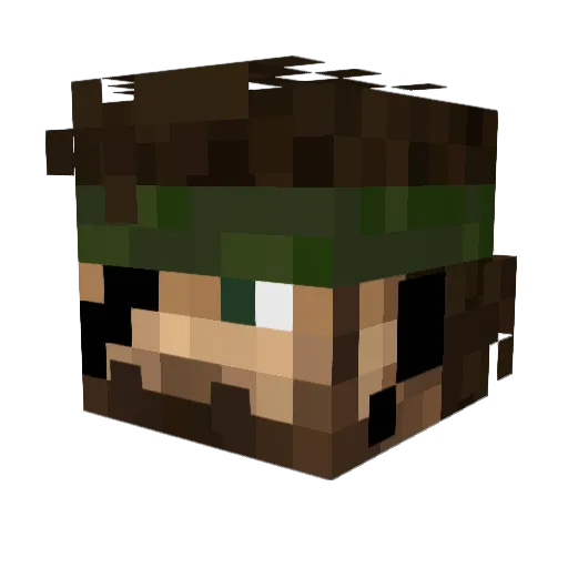 meltedcactus223 Minecraft avatar head, 3D render