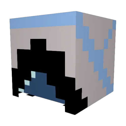 melting_ice246 Minecraft avatar head, 3D render