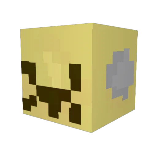 meltmaxx Minecraft avatar head, 3D render