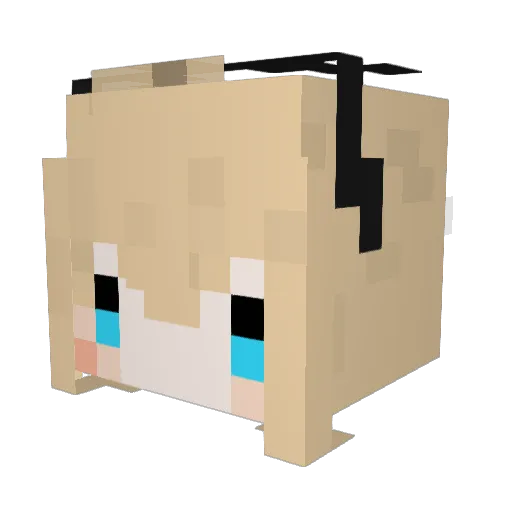 melty454 Minecraft avatar head, 3D render