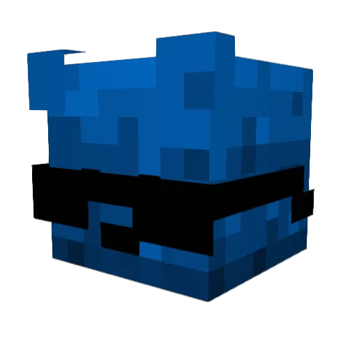 melv55 Minecraft avatar head, 3D render