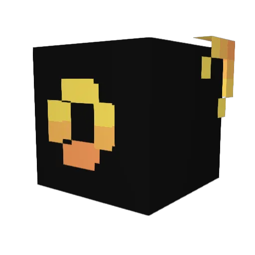 melv Minecraft avatar head, 3D render