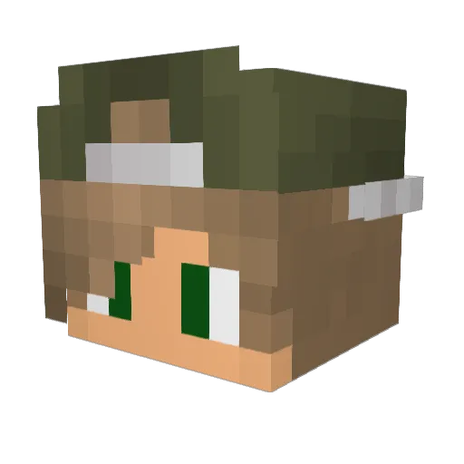 melvindgreef05 Minecraft avatar head, 3D render