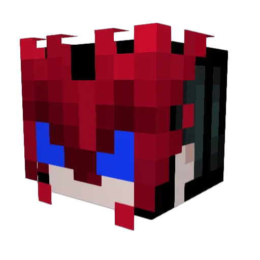 melvinpa Minecraft avatar head, 3D render
