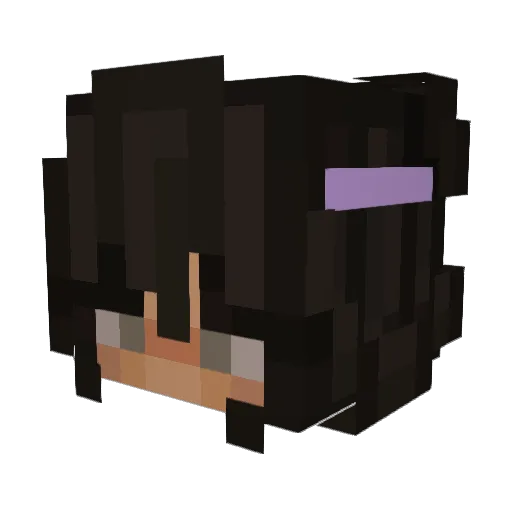 melvxss Minecraft avatar head, 3D render