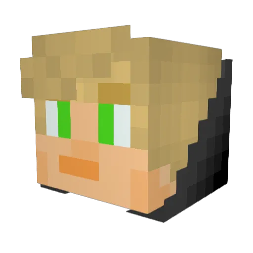melvyn5946 Minecraft avatar head, 3D render
