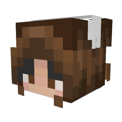 melykaaaaaa Minecraft avatar head, 3D render