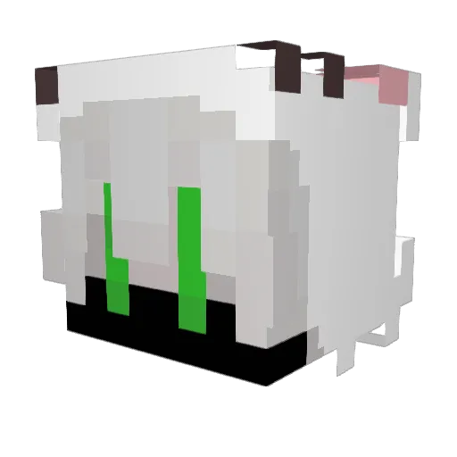 melystrix Minecraft avatar head, 3D render