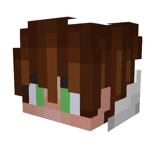 melyy07 Minecraft avatar head, 3D render