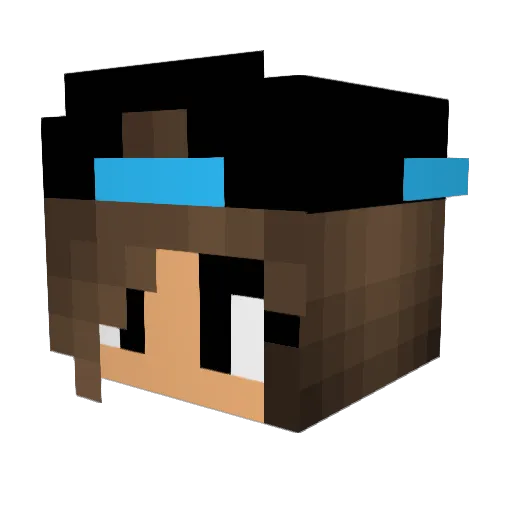 mem3queen Minecraft avatar head, 3D render