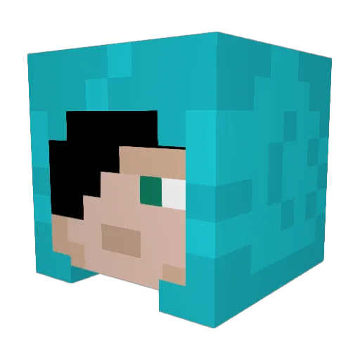 memccann Minecraft avatar head, 3D render