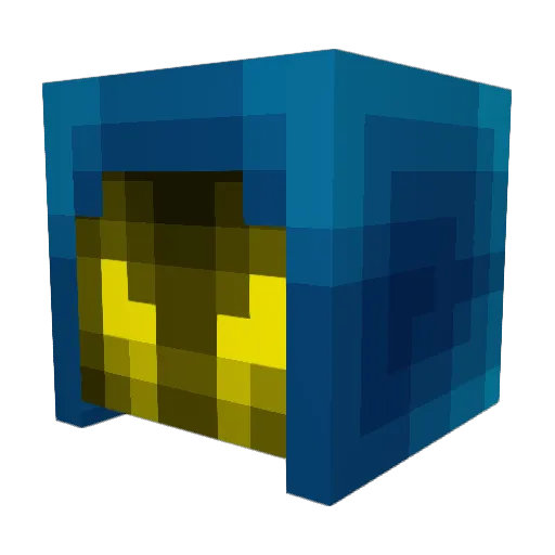 meme22222 Minecraft avatar head, 3D render
