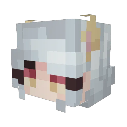 meme_4748 Minecraft avatar head, 3D render