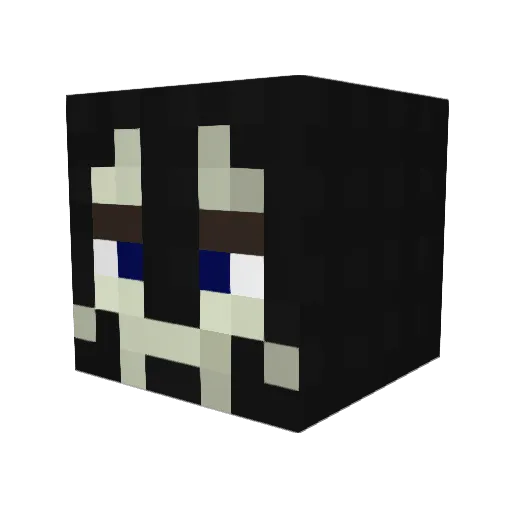 memeandy Minecraft avatar head, 3D render
