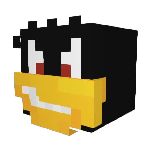 memedbyheitor Minecraft avatar head, 3D render