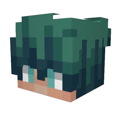 memeeman Minecraft avatar head, 3D render