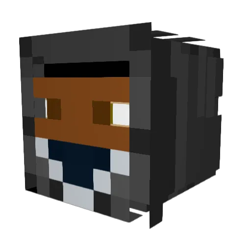 memeharvie Minecraft avatar head, 3D render