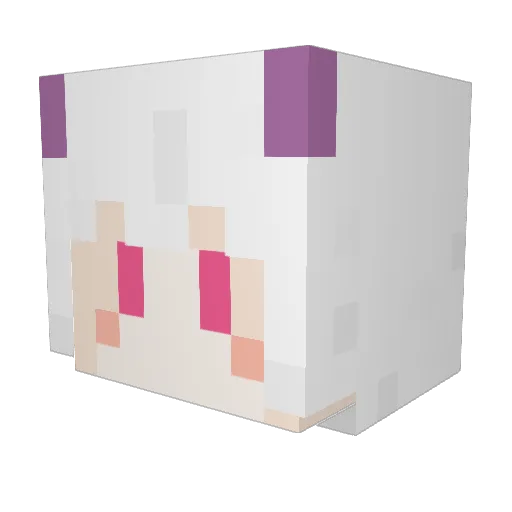 memem0r1 Minecraft avatar head, 3D render