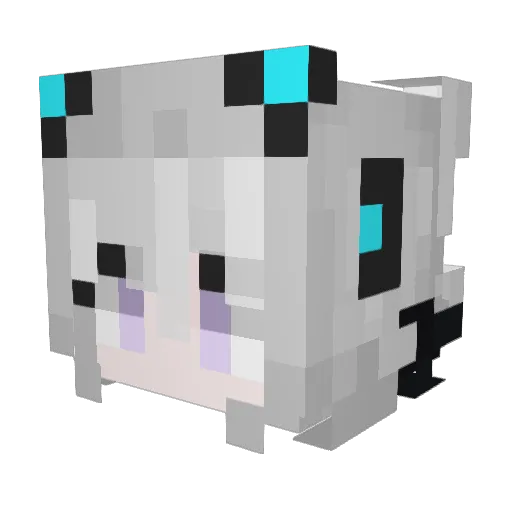 mementax Minecraft avatar head, 3D render